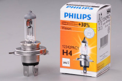 autožárovka PHILIPS H4 12V 60/55W P43t PREMIUM + 30% více světla