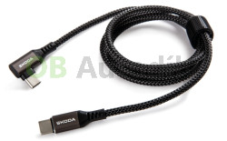 NABÍJECÍ a DATOVÝ KABEL ŠKODA USB-C na USB-C original - černý