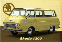 MAGNETKA ŠKODA 1203 - žlutá