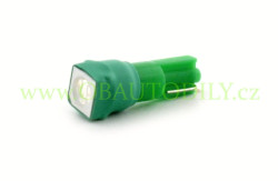 LED žárovka AUTOLAMP 12V 1,2W W2x4,6d 1x SMD LED (1 ks) - zelená