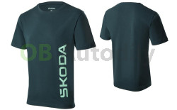 PÁNSKÉ TRIČKO ŠKODA emerald green original, XXL