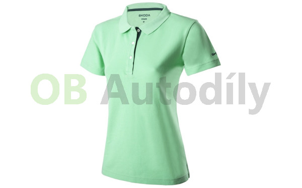 DÁMSKÁ POLOKOŠILE ŠKODA design 2023 original electric green, XL