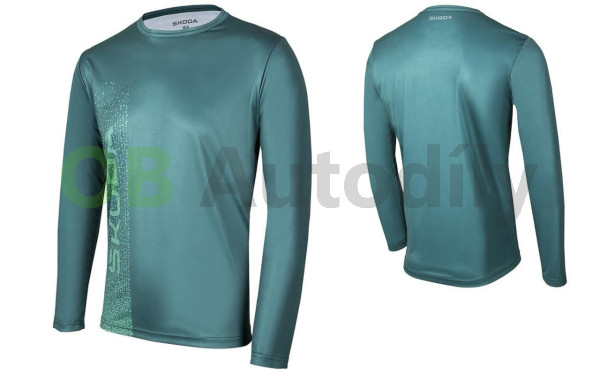 Pánské MTB triko ŠKODA s dlouhým rukávem original, XXL