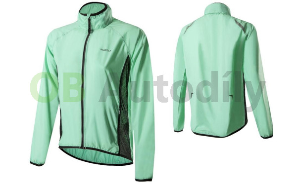 PÁNSKÁ větruodolná BUNDA ŠKODA electric green original, XL