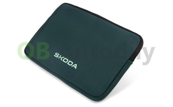 OCHRANNÉ POUZDRO ŠKODA na LAPTOP original design 2023 - emerald green