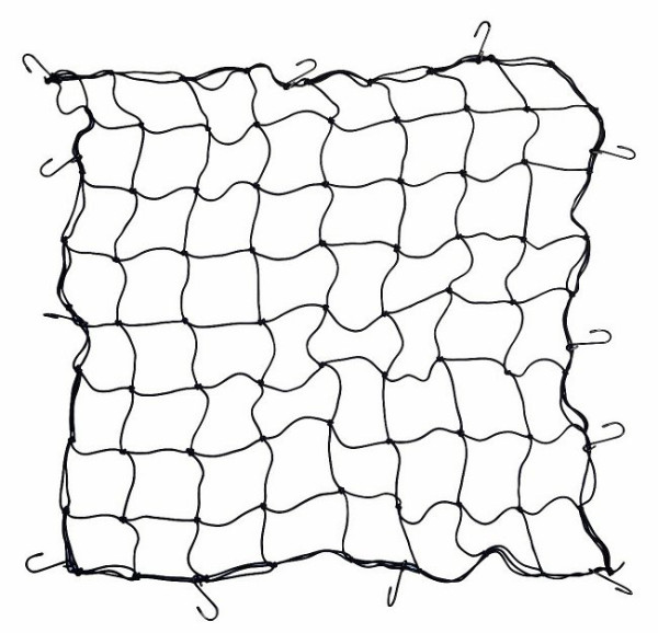 UPEVŇOVACÍ PRUŽNÁ SÍŤ COMPASS do KUFRU UNI - 100 cm x 100 cm - černá