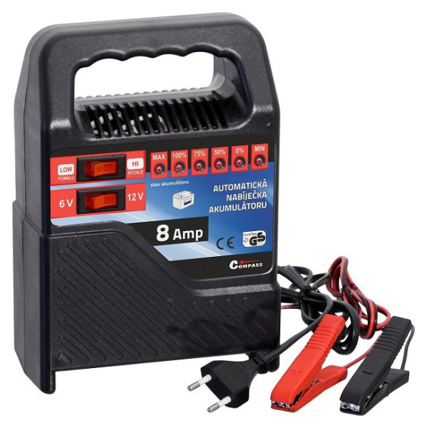 NABÍJEČKA AUTOBATERIE 8Amp 6V/12V - COMPASS