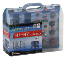 Servisní box MEGA H1+H7 12V žárovky+pojistky - Compass