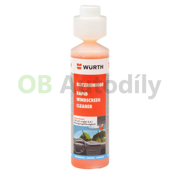 WÜRTH-Letní směs do ostřikovačů (bleskový čistič) 250 ml