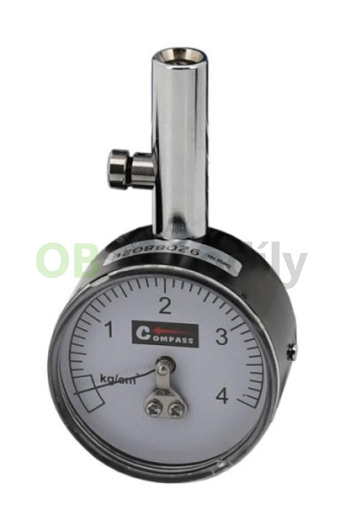 PNEUMĚŘIČ PROFI 4kg/cm2 v PLASTOVÉM POUZDRU - COMPASS