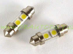 LED sufitka AUTOLAMP 12V 5W 10 x 36 mm sufitka - modrá