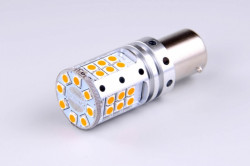 LED žárovka AUTOLAMP 12V 21W BAU15s CANBUS 1.000lm (LED, která nebliká rychleji než žárovka) - oranžová