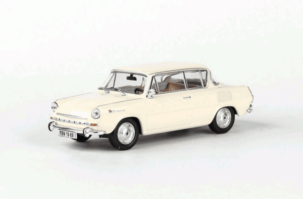 ŠKODA 1100MBX (1969) - ABREX - 1:43 - slonová kost