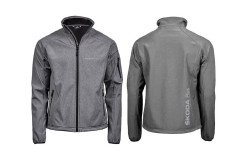 Pánská softshellová bunda Škoda PLUS original šedá, XL