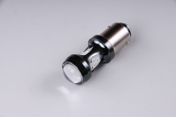 LED žárovka AUTOLAMP 12V - 24V 21/4W BAZ15d 16 x LED 3030 - červená