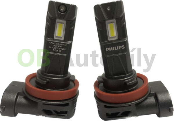 LED žárovka PHILIPS H8, H9, H11, H16 12V 20W PGJ19-1/3/5 ULTINON ACCESS 2500 - 2 ks