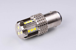 LED žárovka AUTOLAMP 12V-24V 21/5W BAY15d CANBUS (1 ks) - čirá