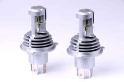LED žárovka H4 12V - 24V 3500 lm (12x LED PHILIPS) - 2 ks