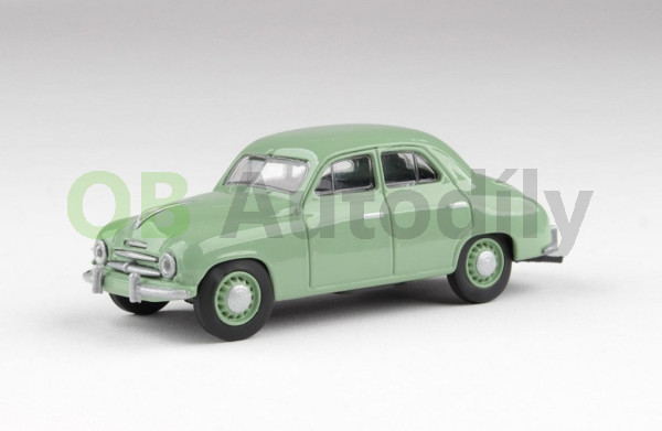 ŠKODA 1201 SEDAN (1956) - 1:43 - ABREX - Hráškově Zelená