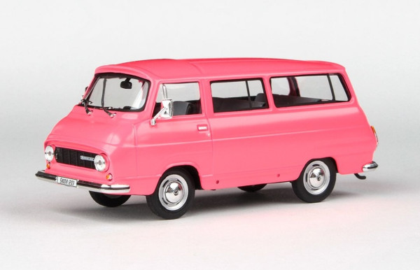 ŠKODA 1203 MIKROBUS (1974) - ABREX - 1:43 - Růžová Matná