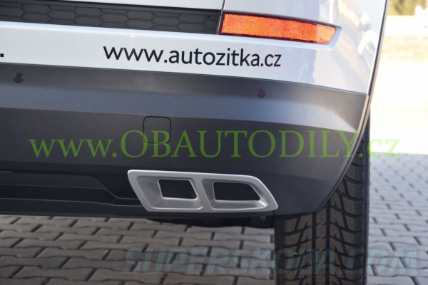 ŠKODA KODIAQ-NÁSTAVCE ZADNÍHO DIFUZORU - ALU LOOK