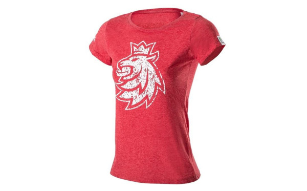 Dámské tričko ŠKODA Czech Ice Hockey original červené, S