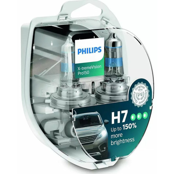 autožárovka PHILIPS H7 12V 55W PX26d X-tremeVision Pro150 - 2 ks