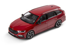 ŠKODA OCTAVIA IV RS COMBI - 1:43 - i-SCALE - Červená Velvet