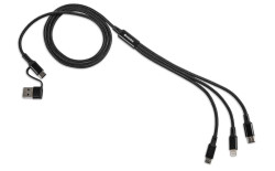 NABÍJECÍ USB KABEL ŠKODA 4v1 original (110 cm) - černý