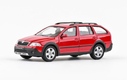 ŠKODA OCTAVIA II COMBI SCOUT (2007) - 1:43 - ABREX - Červená Corrida