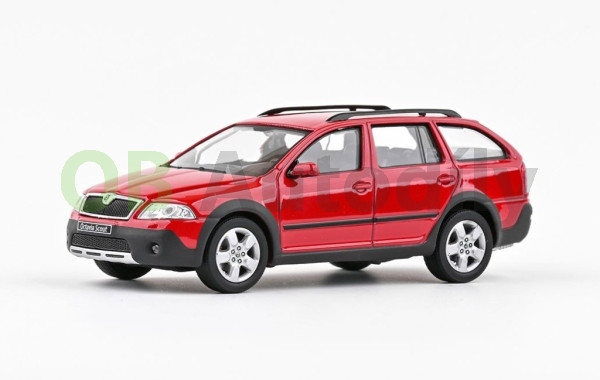 ŠKODA OCTAVIA II COMBI SCOUT (2007) - 1:43 - ABREX - Červená Corrida