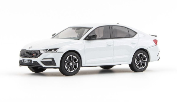 ŠKODA OCTAVIA IV RS SEDAN (2020) - 1:43 - ABREX - Bílá Moon Metalíza