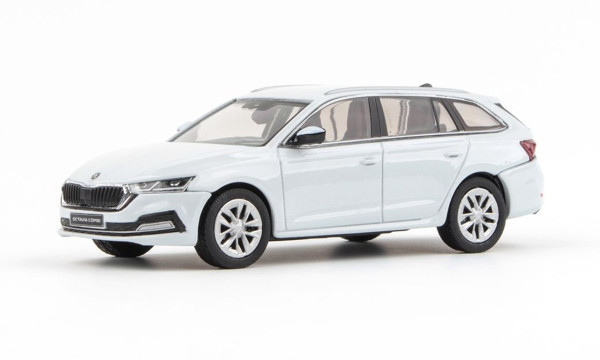 ŠKODA OCTAVIA IV COMBI (2020) - 1:43 - ABREX - Bílá Moon Metalíza