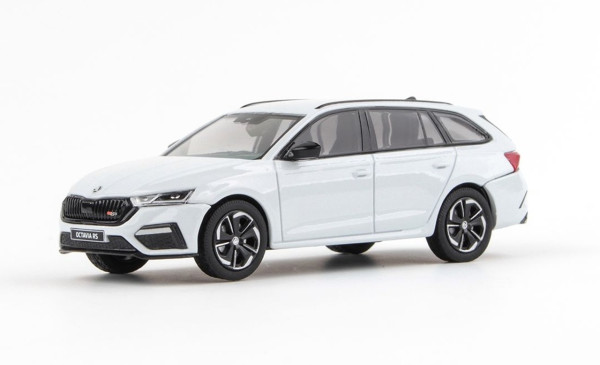 ŠKODA OCTAVIA IV RS COMBI (2020) - 1:43 - ABREX - Bílá Moon Metalíza