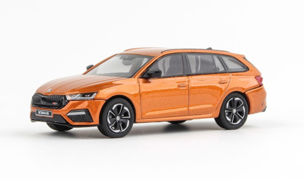 ŠKODA OCTAVIA IV RS COMBI (2020) - 1:43 - ABREX - Oranžová Phoenix Metalíza