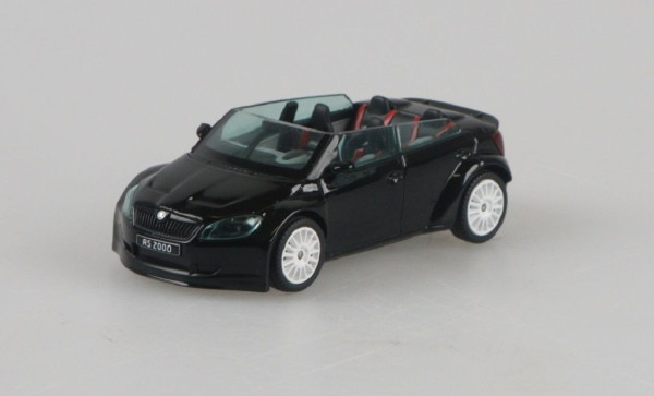 ŠKODA FABIA II facelift RS2000 CONCEPT CAR (2011) - 1:43 - ABREX - Černá/bílá kola
