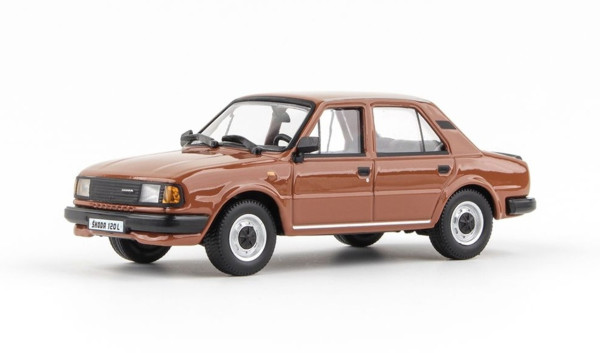 ŠKODA 120L (1984) - ABREX - 1:43 - Skořicová Hnědá