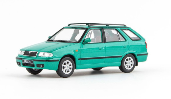 ŠKODA FELICIA COMBI facelift (1998) - 1:43 - ABREX - Zelená Pacific Metalíza