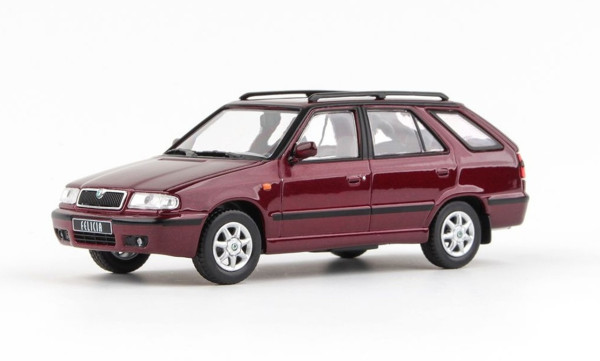 ŠKODA FELICIA COMBI facelift (1998) - 1:43 - ABREX - Červená Hot Chilli Metalíza