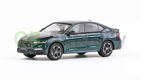 ŠKODA OCTAVIA IV RS SEDAN (2020) - 1:43 - ABREX - Zelená Highland Metalíza