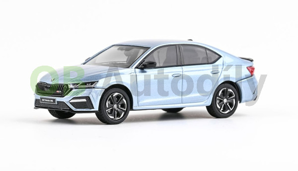 ŠKODA OCTAVIA IV RS SEDAN (2020) - 1:43 - ABREX - Modrá Shark Metalíza