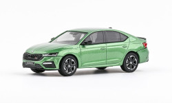 ŠKODA OCTAVIA IV RS SEDAN (2020) - 1:43 - ABREX - Zelená Cosmic Metalíza