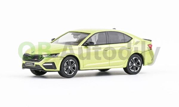 ŠKODA OCTAVIA IV RS SEDAN (2020) - 1:43 - ABREX - Zelená Pistachio Metalíza