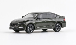 ŠKODA OCTAVIA IV RS SEDAN (2020) - 1:43 - ABREX - Zelená Khaki Metalíza