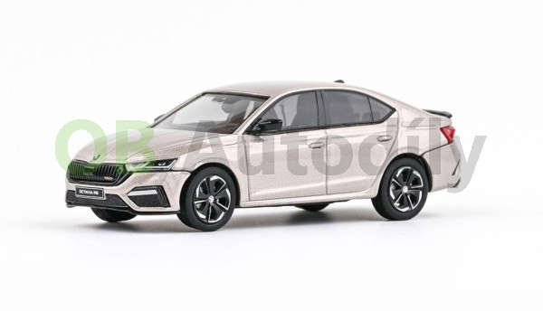 ŠKODA OCTAVIA IV RS SEDAN (2020) - 1:43 - ABREX - Béžová Sahara Metalíza