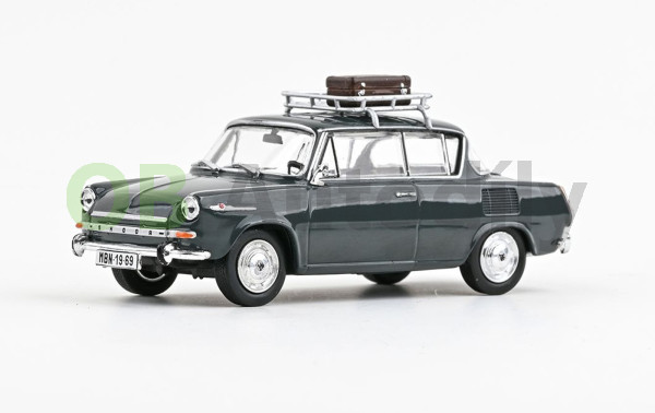 Škoda 1100MBX (1969) - ABREX - 1:43 - šedá tmavá se zahrádkou