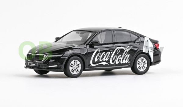 ŠKODA OCTAVIA IV SEDAN (2020) - 1:43 - ABREX - COCA COLA (černé provedení)