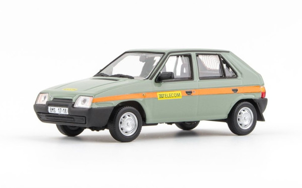 ŠKODA FAVORIT 136L (1988) - ABREX - 1:43 - SPT TELECOM