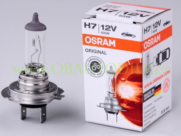 autožárovka OSRAM H7 12V 55W PX26d - bílá