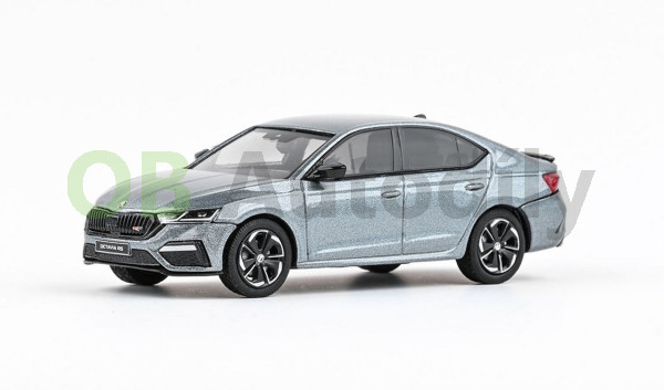 ŠKODA OCTAVIA IV RS SEDAN (2020) - 1:43 - ABREX - Šedá Platin Metalíza